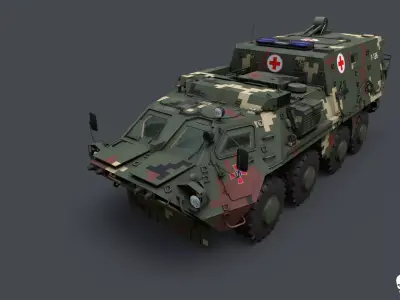 BBM 4C Low-poly 3D model