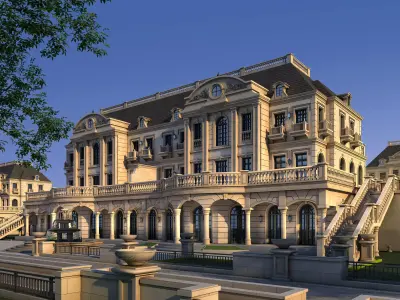 villa mansion in shanghai 3D model