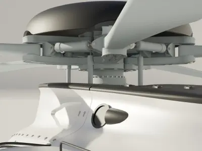 Airbus Helicopters H160 animated  3D model