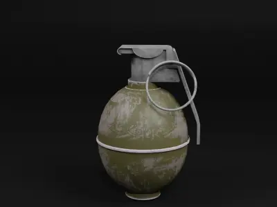 Grenade Pack Low-poly 3D model