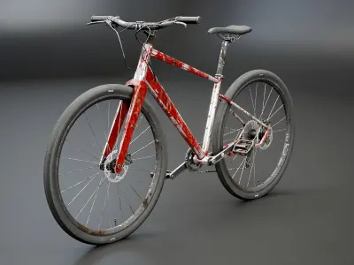 Generic Used Fitness Road Bicycle 3D model