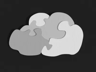 Cloud puzzle Free 3D model