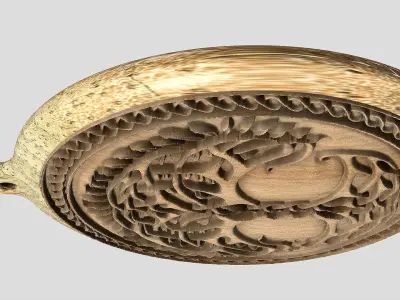 HM Life Tree 001 Keychain 3D print model