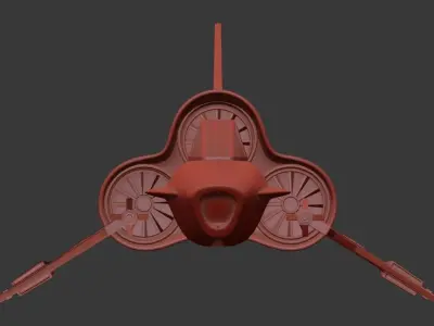 3D model of a spacecraft or futuristic 3D model