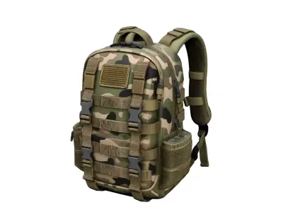 Military Tactical Backpack Outdoor Combat Gear Bag 06 3D model