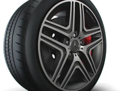 Mercedes Benz AMG G63 wheel 3D model