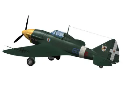 Reggiane Re2001 Ariete 3D model