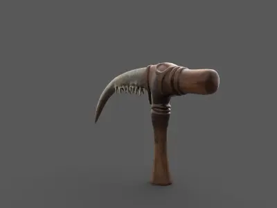 Bone Handled War Pick Low-poly 3D model