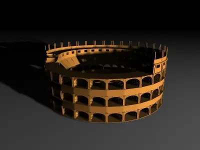 Colosseum Famous Monument of Rome 3D model