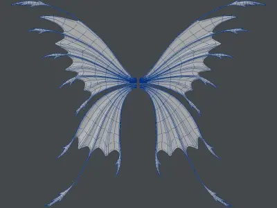 Fairy or Butterfly Wings Set C 3D model