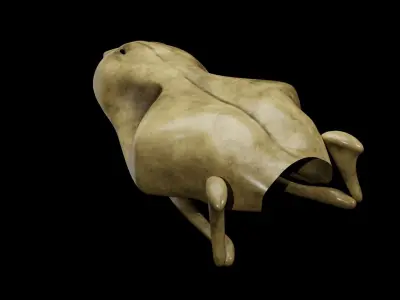 SNEAK SKULL Low-poly 3D model