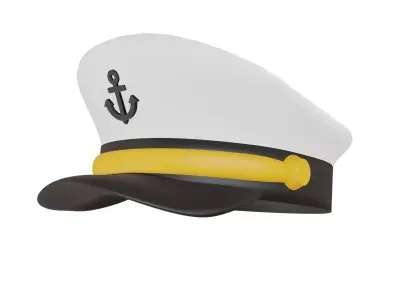 Captain Hat 3D model