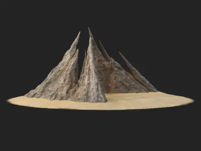 Rock V74 3D model