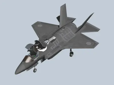 Japan Air Self-Defense Force F-35B early model 3D model