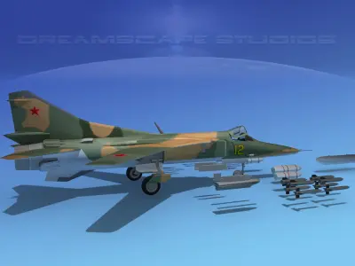 Mig-27 Flogger V08 Russia 3D model