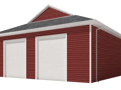 Garage-005 Low Poly 3D model