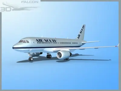 Falcon3D A319 Air South 3D model