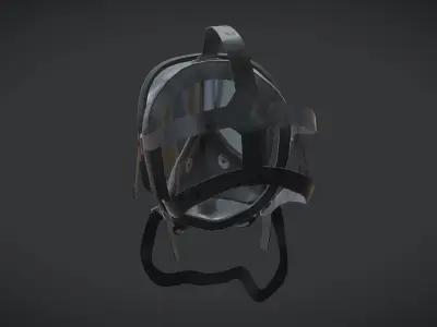 Fernez Willson NATO Mask Low Poly Low-poly 3D model