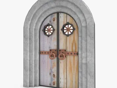 Medieval Doors 3D model