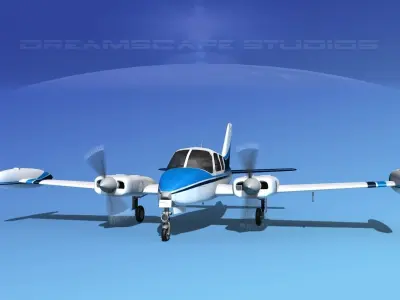 Cessna 310 V12 3D model