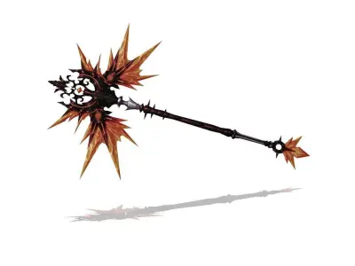 Glorious Scepter Low-poly 3D model
