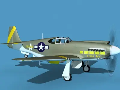 North American A-36A Apache V03 USAAF 3D model