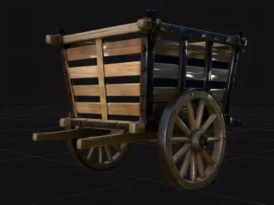 Realistic Medieval Heavy Crossbow Ranged Weapon 3D Model Low-poly 3D model