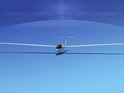 DG-400 17-Metre Motorglider V03 3D model