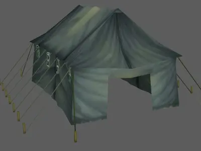 Tent Low poly Model Free low-poly 3D model