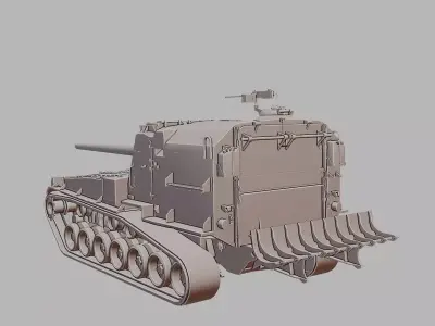 M53 M55 Self Propelled Artillery 3D Printable  3D print model