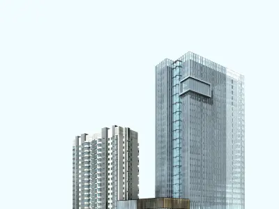 60 Office Buildings Collection 3D model