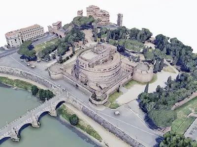 Castel Sant Angelo Low-poly 3D model