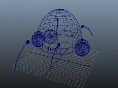 Spider Robot Crawlebot 3D model