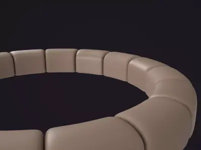 Stylized Stone Fire Pit 3D model