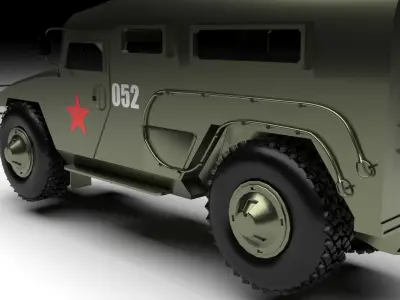 Russian Gaz Tiger 3D model