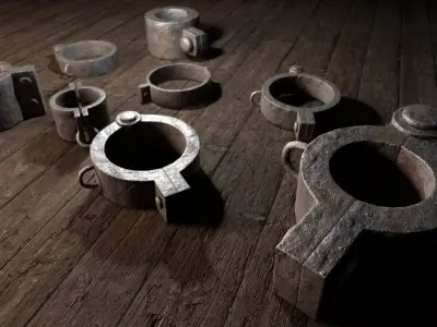 Inquisition - Collars and Shackles Low-poly 3D model