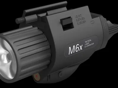 EOTech M6X TLI Low-poly 3D model