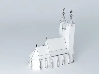 Gelei templom rk rk church in Holice na Ostrove Free 3D model