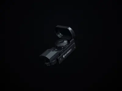 SCAR H PBR assault rifle Low-poly 3D model