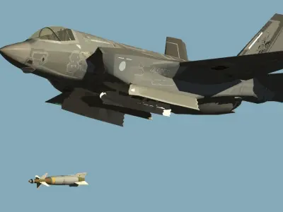 JMSDF F-35B Lightning II 3D model
