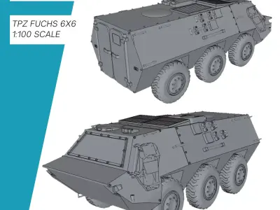 TPz Fuchs 6x6 1 Standard Bundeswehr 3D print model