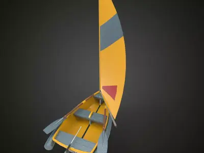 Sailing ship xxy 3D model