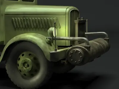 Opel Blitz Holzgas Truck Free 3D model