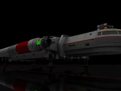 Heavy Interplanetary Escort Shuttle 3D model