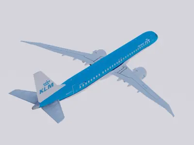 Embraer E-195 E-Jets E2 KLM 3D model