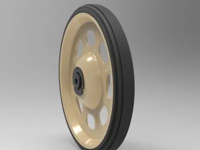 Wheel from barrow 3D model