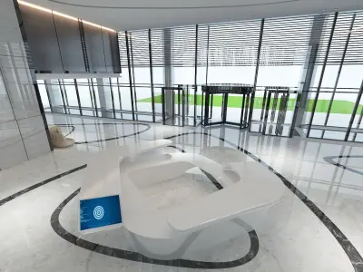 The Hotel Lobby 13 3D model
