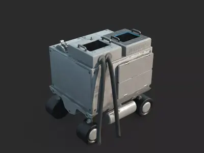 Future Sci-Fi Mobile Control Console 3D model