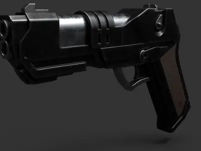 H1-3 Pistol Low-poly 3D model