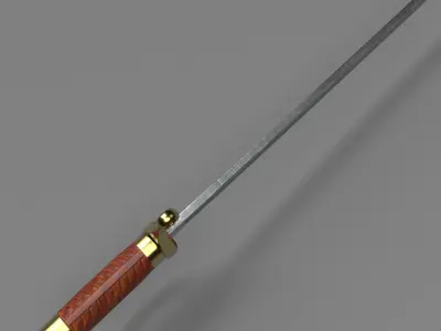 Saber Low-poly 3D model